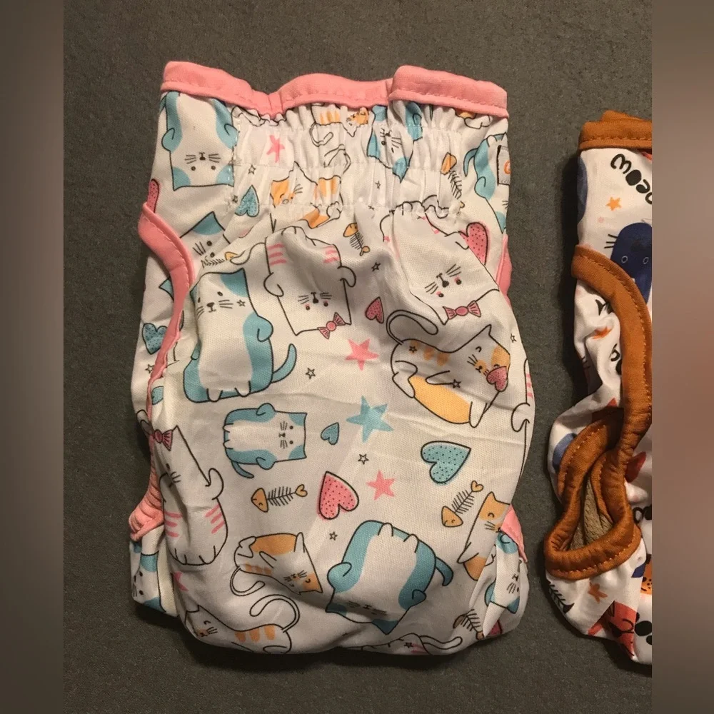 NEW Set Of 3 Reusable Cat Diapers
